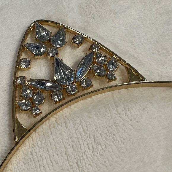 Set of 2 Metal Cat Headbands (1 gold & 1 silver) - Picture 3 of 10